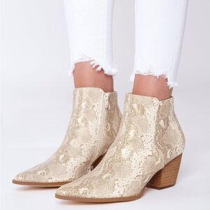 Coconuts by Matisse Astoria Snakeskin Bootie